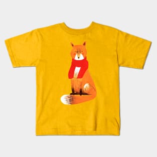 Baby it is cold outside. Winter fox Kids T-Shirt